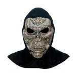 Ficha técnica e caractérísticas do produto Máscara de Terror Caveira Prata Acessório Carnaval Fantasia - Prata