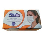 Ficha técnica e caractérísticas do produto Mascara Descartável com Elástico 50 Unidades - Medix