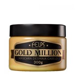 Ficha técnica e caractérísticas do produto Máscara Desmaia Cabelo Felps Gold Million 300g - Felps Profissional