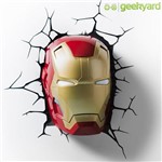 Luminária Máscara Homem de Ferro 3d Light Fx Iron Man 3 Avengers