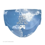 Máscara Dupla Keep Calm and Jesus Esta no Controle Kit c/ 3