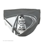Máscara Dupla Keep Calm and Play Drums Kit c/ 3