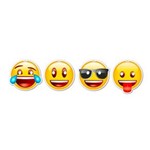 Ficha técnica e caractérísticas do produto Máscara Emoji C/08 Unidades Único