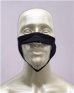 Ficha técnica e caractérísticas do produto Máscara Fabiola Molina em Tecido e Material Plástico Preto para Proteção Individual