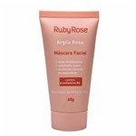 Ficha técnica e caractérísticas do produto Máscara Facial Argila Rosa - Revitalizante / Esfoliação / Auxilio no Controle Oleosidade 60g Ruby Rose HB404 1 Unidade