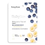 Ficha técnica e caractérísticas do produto Máscara Facial de Tecido Blueberry e Banana Skin - Ruby Rose - Ruby Skin