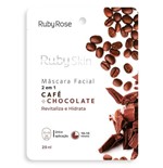 Ficha técnica e caractérísticas do produto Máscara Facial De Tecido Café E Chocolate Skin 2 Em 1 - Ruby Rose