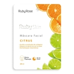 Ficha técnica e caractérísticas do produto Máscara Facial de tecido citrus skin - ruby rose HB 711