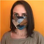 Ficha técnica e caractérísticas do produto Máscara Facial de Tecido Cubos Graficos