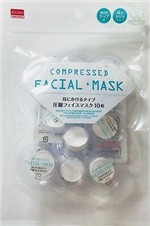 Máscara Facial Descartável Comprimida Desidratada em Estojo Individual para Estética e Cuidados com a Pele Compressed Facial Mask - Daiso