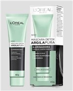 Ficha técnica e caractérísticas do produto Máscara Facial Detox Argila Iluminadora Loreal 40gr - L'oréal Paris