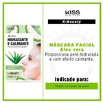 Máscara Facial Kiss New York Hidratante e Calmante Aloe Vera 1 Unidade