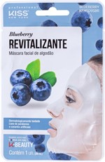 Ficha técnica e caractérísticas do produto Máscara Facial Kiss NY - Algodão Blueberry Revitalizante - Kiss New York