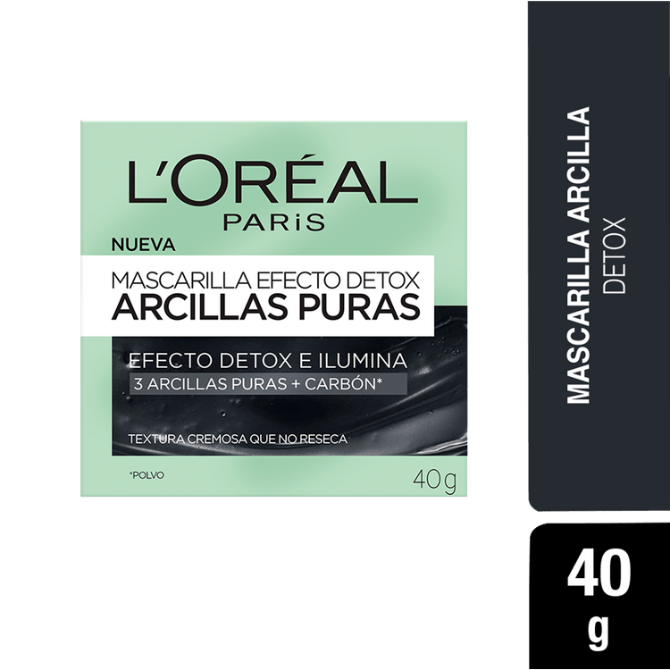 Ficha técnica e caractérísticas do produto Máscara Facial L'oreal Arcilla Detox 40 G