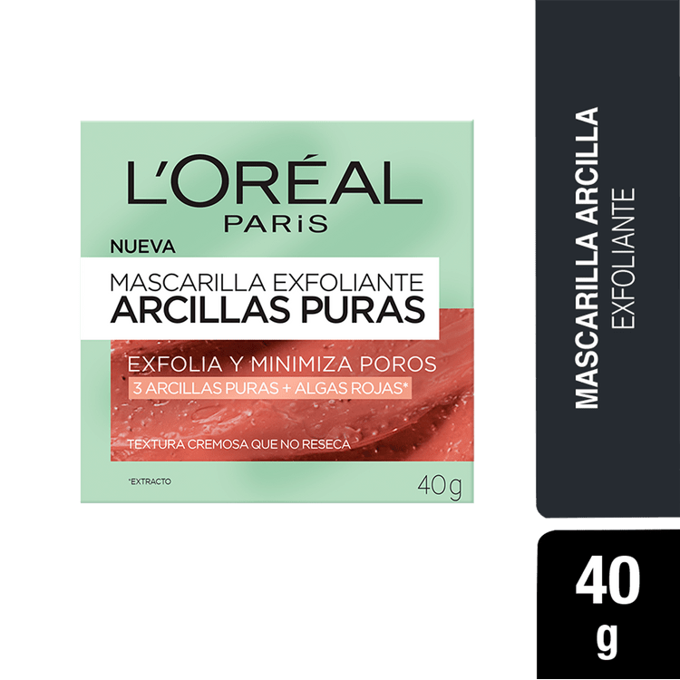 Ficha técnica e caractérísticas do produto Máscara Facial L'oreal Arcilla Exfolian 40 G