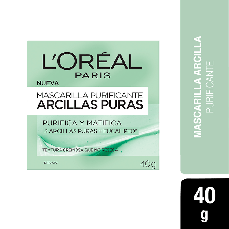 Ficha técnica e caractérísticas do produto Máscara Facial L'oreal Arcilla Purify 40 G