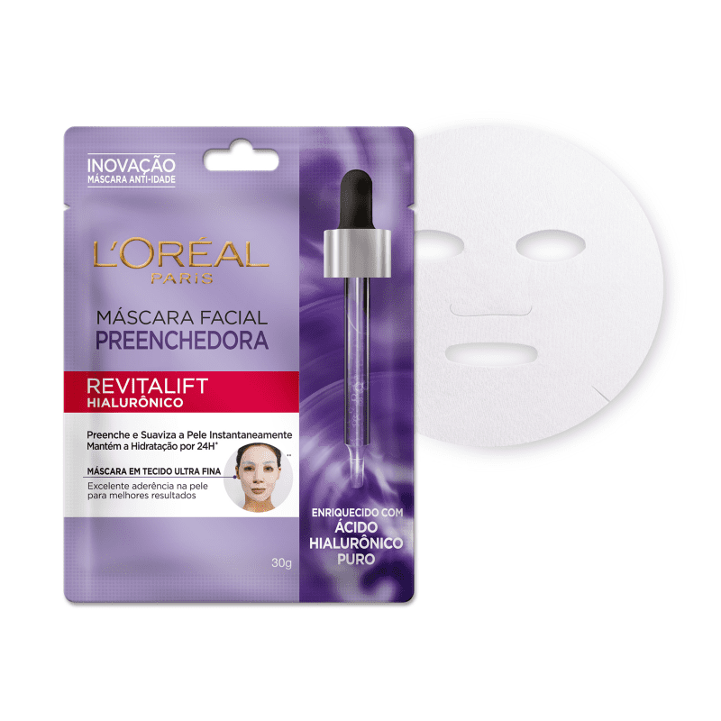 Ficha técnica e caractérísticas do produto Máscara Facial Preenchedora Revitalift Hialurônico - L’Oréal Paris