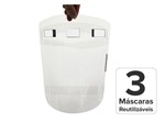 Ficha técnica e caractérísticas do produto Máscara Facial Protetora - Protetora de Rosto - 3 Unidades - Akikola