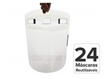 Ficha técnica e caractérísticas do produto Máscara Facial Protetora - Protetora de Rosto - 24 Unidades