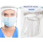 Ficha técnica e caractérísticas do produto 2 Máscaras Facial Protetora Rosto Face Shield Leve Anti Respingos Gotículas Espirro