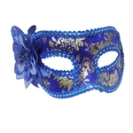 Ficha técnica e caractérísticas do produto Mascara Fantasia Carnaval kit 6 uni Festa Baile Eventos Azul