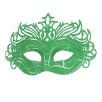 Ficha técnica e caractérísticas do produto Mascara Fantasia Carnaval kit 6 uni Verde Festa Evento Baile