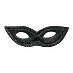 Ficha técnica e caractérísticas do produto Máscara Gatinha Fantasia Carnaval Baile com Glitter Preto - Preto