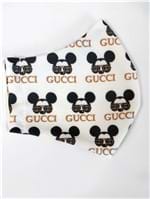 Ficha técnica e caractérísticas do produto Máscara Lavável de Proteção em Tecido - Mickey Logo Inspired Gucci (copia)