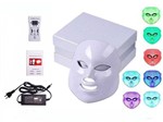 Máscara Led 7 Cores Estética Tratamento Facial Fototerapia - Import
