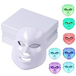 Ficha técnica e caractérísticas do produto Máscara Led Estética Facial Fototerapia 7 Cores em 1 Anti-acne Anti-rugas Tratamento de Cicatrização Importado Original
