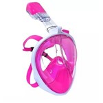 Ficha técnica e caractérísticas do produto Mascara Mergulho Snorkel Suporte Camera Anti Embaçamento Mergulhador M Rosa - Rosa - M
