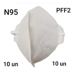 Ficha técnica e caractérísticas do produto 10 Mascaras Pff2 sem valvula N95 Fabricado no Brasil