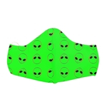 Ficha técnica e caractérísticas do produto Mascara Proteção Em Tecido Lavável Unissex Aliens Green Use Thuco