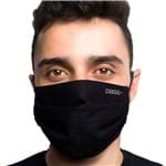 Máscara Protetora Dupla Face Reutilizável Lavável - Cinza/Preto
