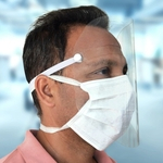 Ficha técnica e caractérísticas do produto Máscara Protetora Facial Anti Respingos Face Shield