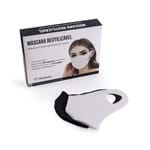 Máscara Protetora Facial Reutilizável Branco 10 Unidades