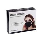 Ficha técnica e caractérísticas do produto Máscara Protetora Facial Reutilizável Preto 10 Unidades