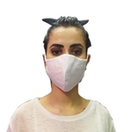 Ficha técnica e caractérísticas do produto Mascara Reutilizável Lavável de Tecido Branca 5 Un.