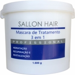 Ficha técnica e caractérísticas do produto Máscara Sallon Hair de Tratamento 3 em 1 hidrata Recupera