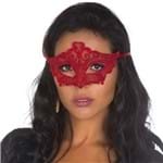 Ficha técnica e caractérísticas do produto Máscara Sensual Rendada Vermelha