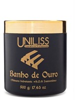 Ficha técnica e caractérísticas do produto Mascara SOS Hidratante Banho de Ouro Uniliss 500gr - Uniliss Cosméticos - Profissionais
