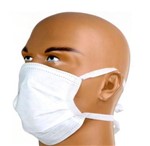 Máscara Tnt Facial Descartável Dupla com Tira e Ferro 5 Unidades - Genérico