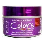 Ficha técnica e caractérísticas do produto Máscara Tonalizante Colors Violet Kiria Hair 250g Mask Matizadora Blond