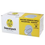 Ficha técnica e caractérísticas do produto Mascara Tripla Descarpack com Elástico (50 Unidades)