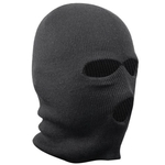 Ficha técnica e caractérísticas do produto Máscara Unisex Preto 3 Furos delicado Máscara Knitting Protective Chefe Cap Windproof