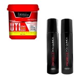 Máscara UTI 240g Forever Liss + Shampoo + Condicionador Pós Química Probelle