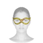 Ficha técnica e caractérísticas do produto Máscara Veneziana Carnaval Luxo - Ouro