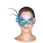 Ficha técnica e caractérísticas do produto Máscara Veneziana Frozen - Azul com Prata