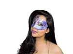 Ficha técnica e caractérísticas do produto Mascara Veneziana Glitter Roxa Único-Roxa