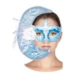 Ficha técnica e caractérísticas do produto Máscara Veneziana - Meia Lua Azul